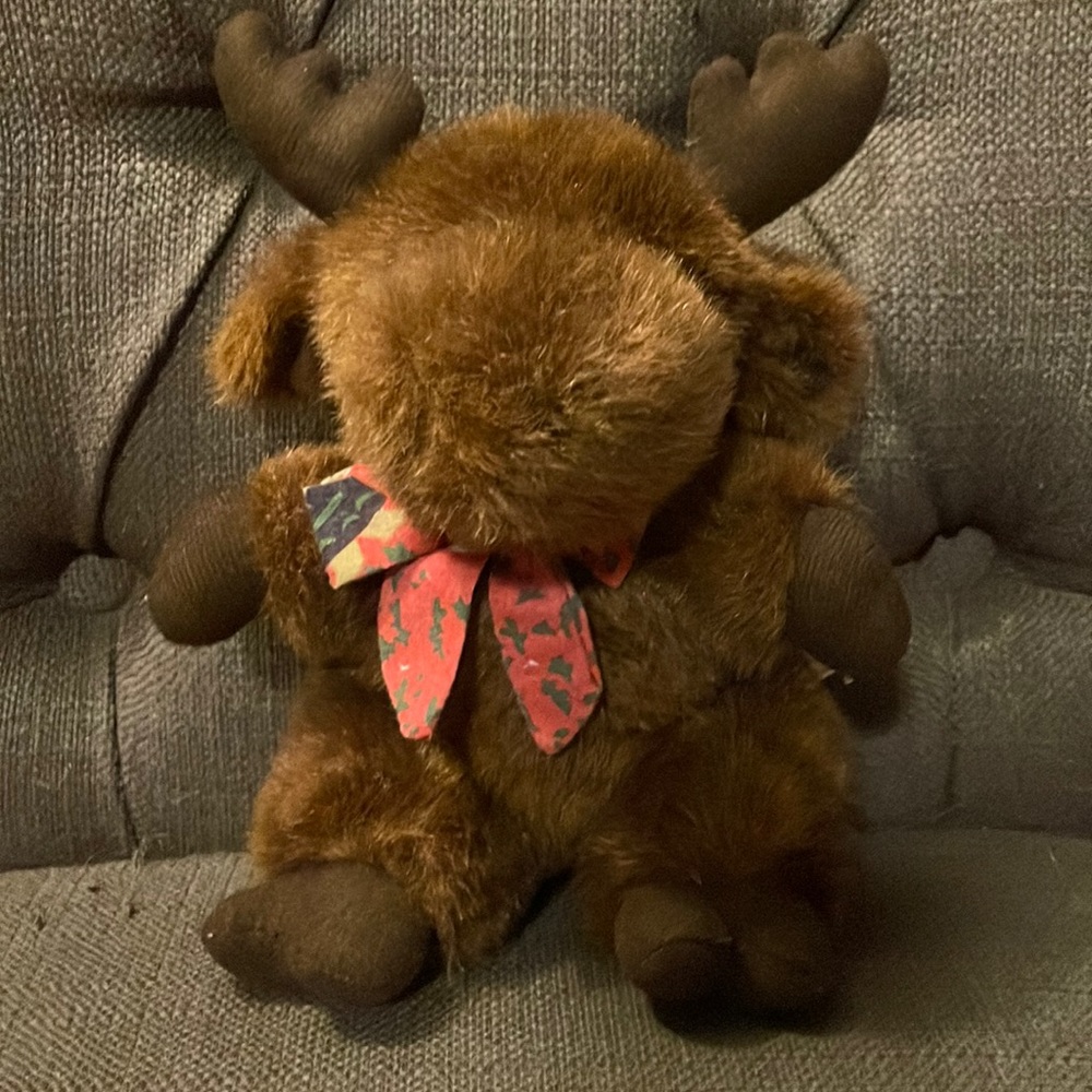 Vintage plush moose